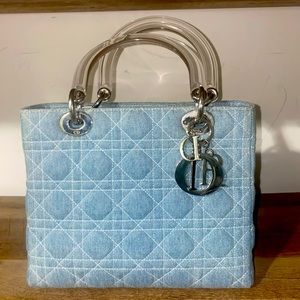 ❌SOLD❌ RARE Limited Lady Dior Denim Cross Body Handbag